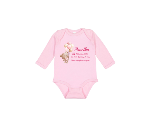 Body z metryczką pink