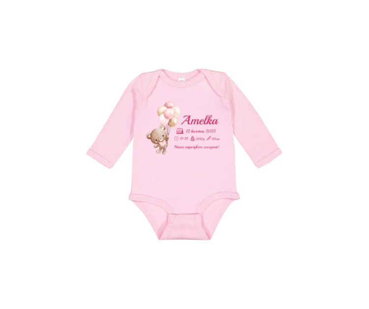 Body z metryczką pink
