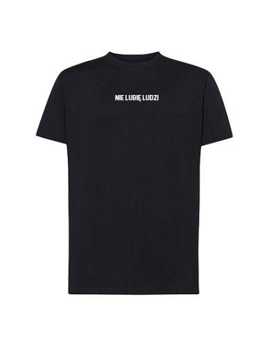 t-shirt nie lubię ludzi czarny.png